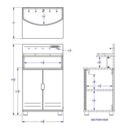 TrueModern® Play Kitchen Cupboard