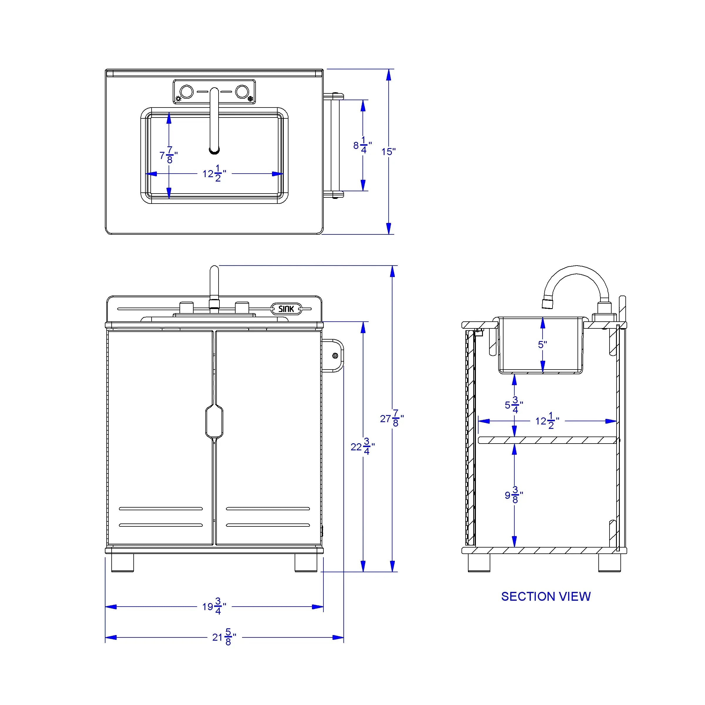 TrueModern® Play Kitchen Sink