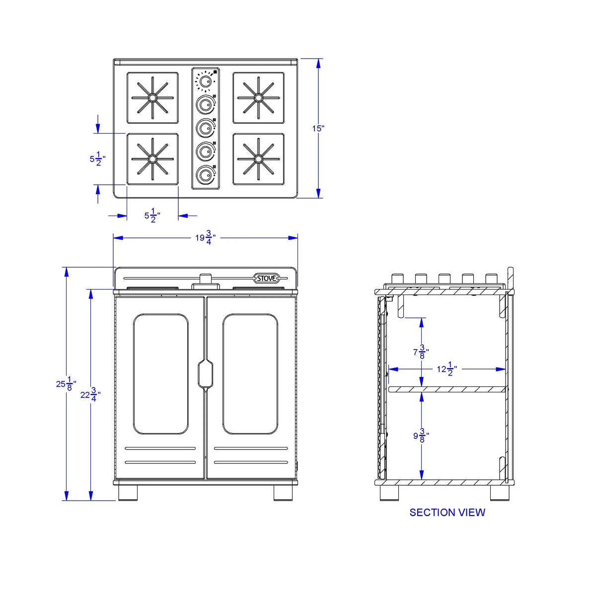 TrueModern® Play Kitchen Stove