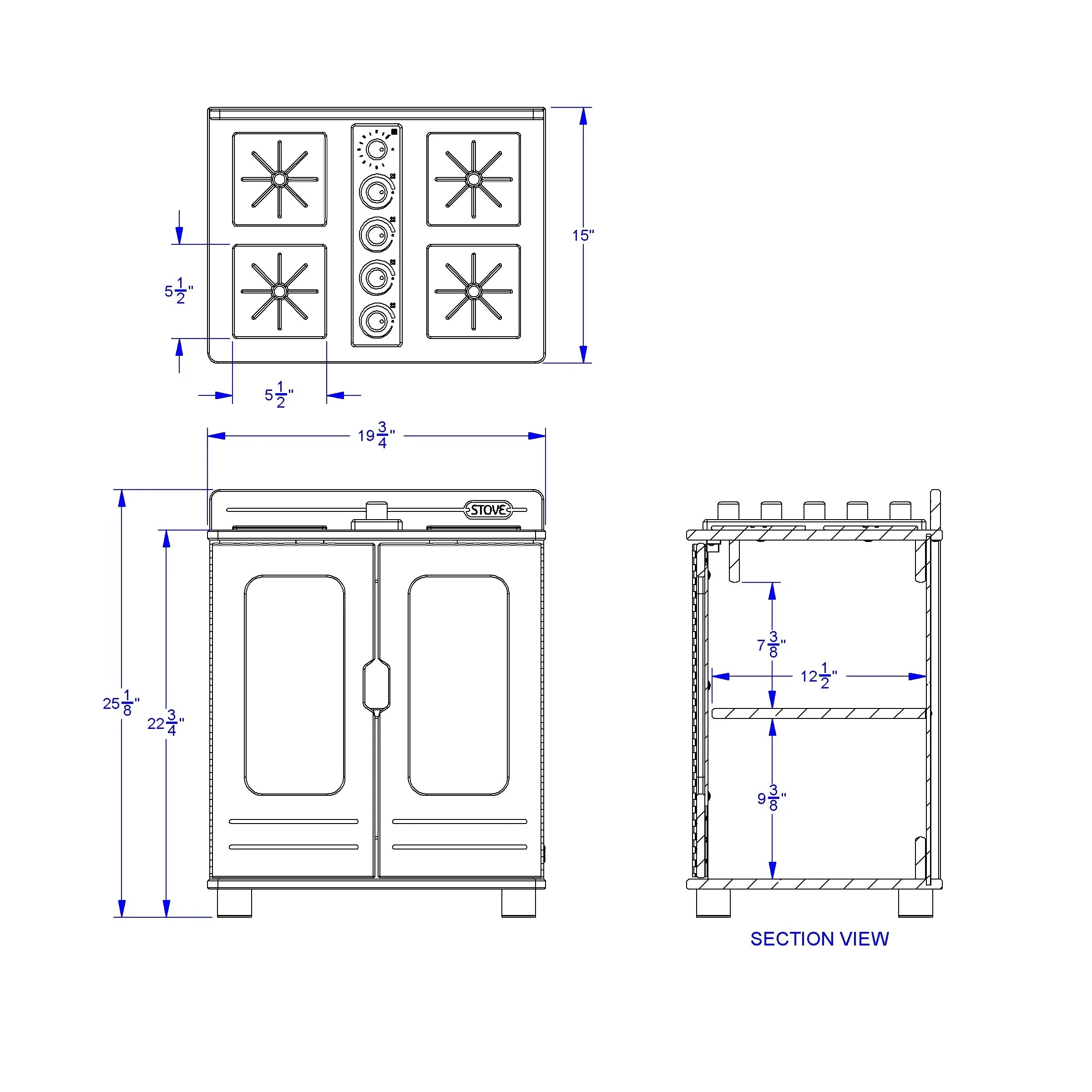 TrueModern® Play Kitchen Stove