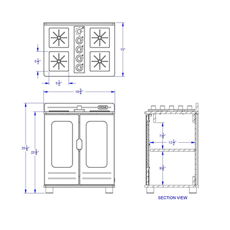 TrueModern® Play Kitchen Stove