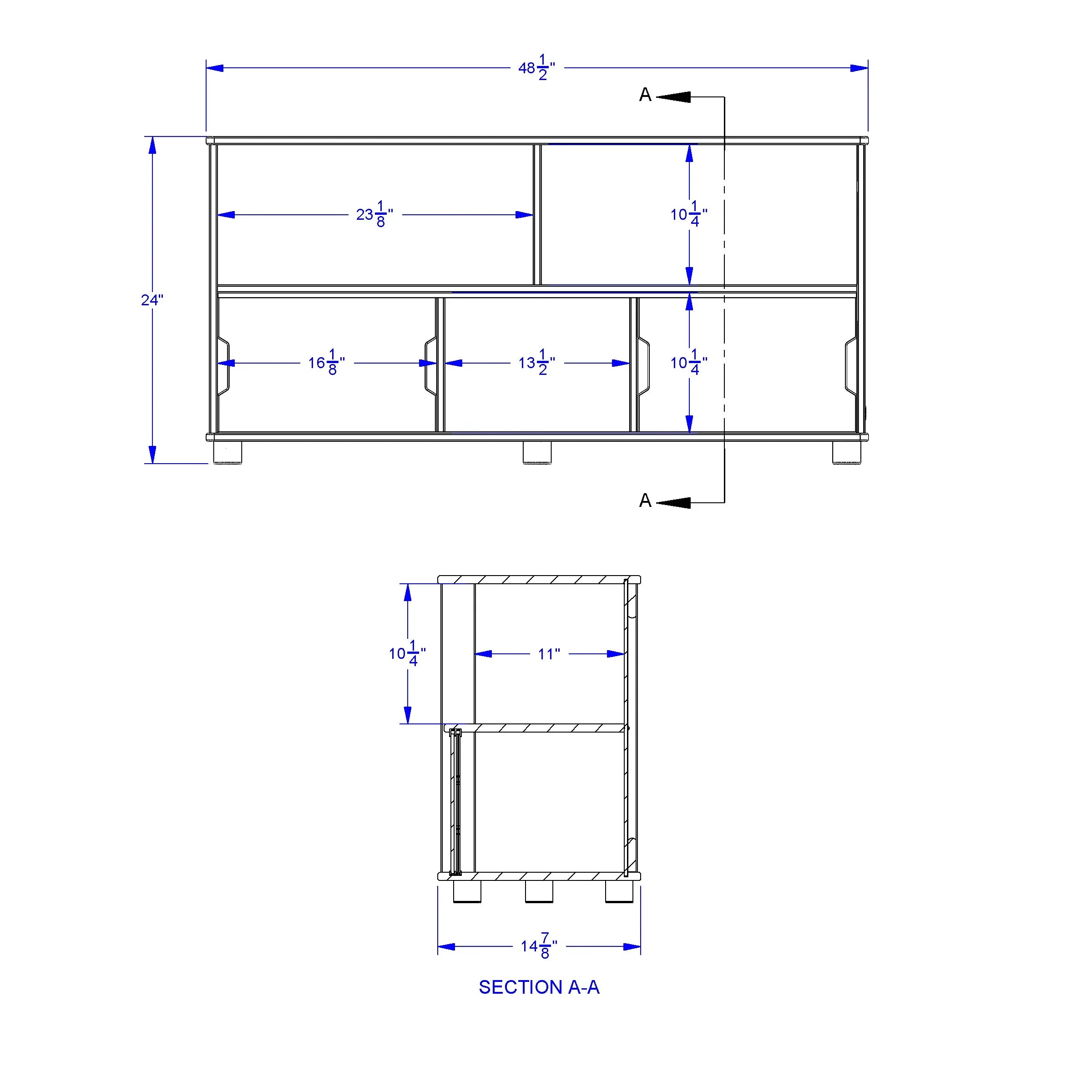 TrueModern® Low Storage Shelf
