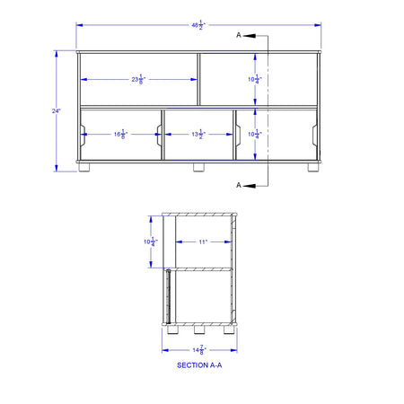 TrueModern® Low Storage Shelf