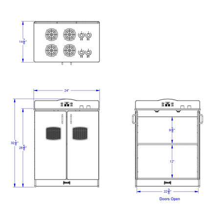Jonti-Craft® Culinary Creations School Age Kitchen Stove