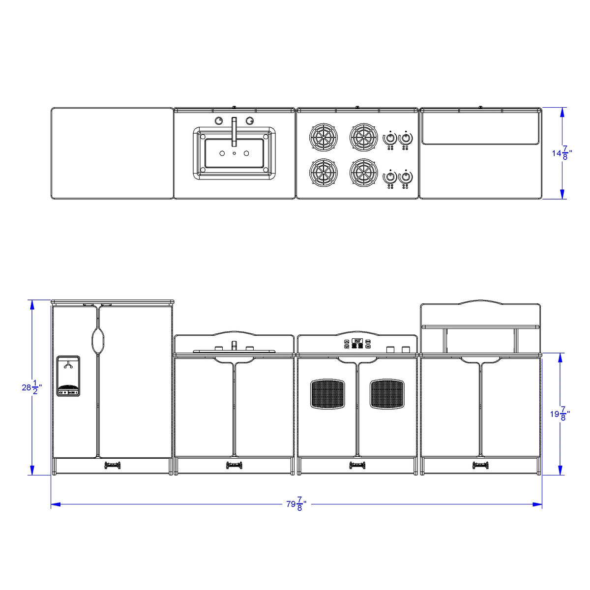 Jonti-Craft® Toddler Gourmet Kitchen 4 Piece Set