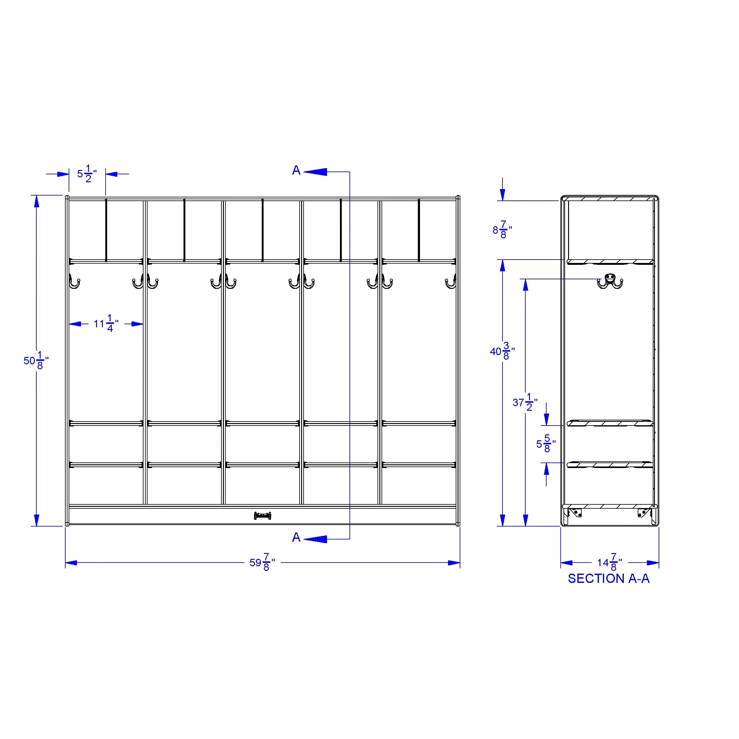 Jonti-Craft® Large Locker Organizer – without Tubs