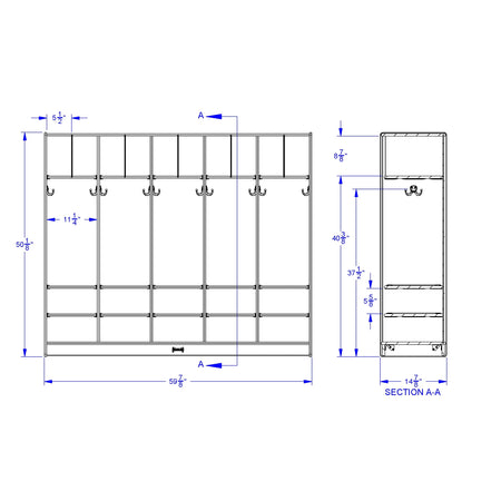 Jonti-Craft® Large Locker Organizer – without Tubs