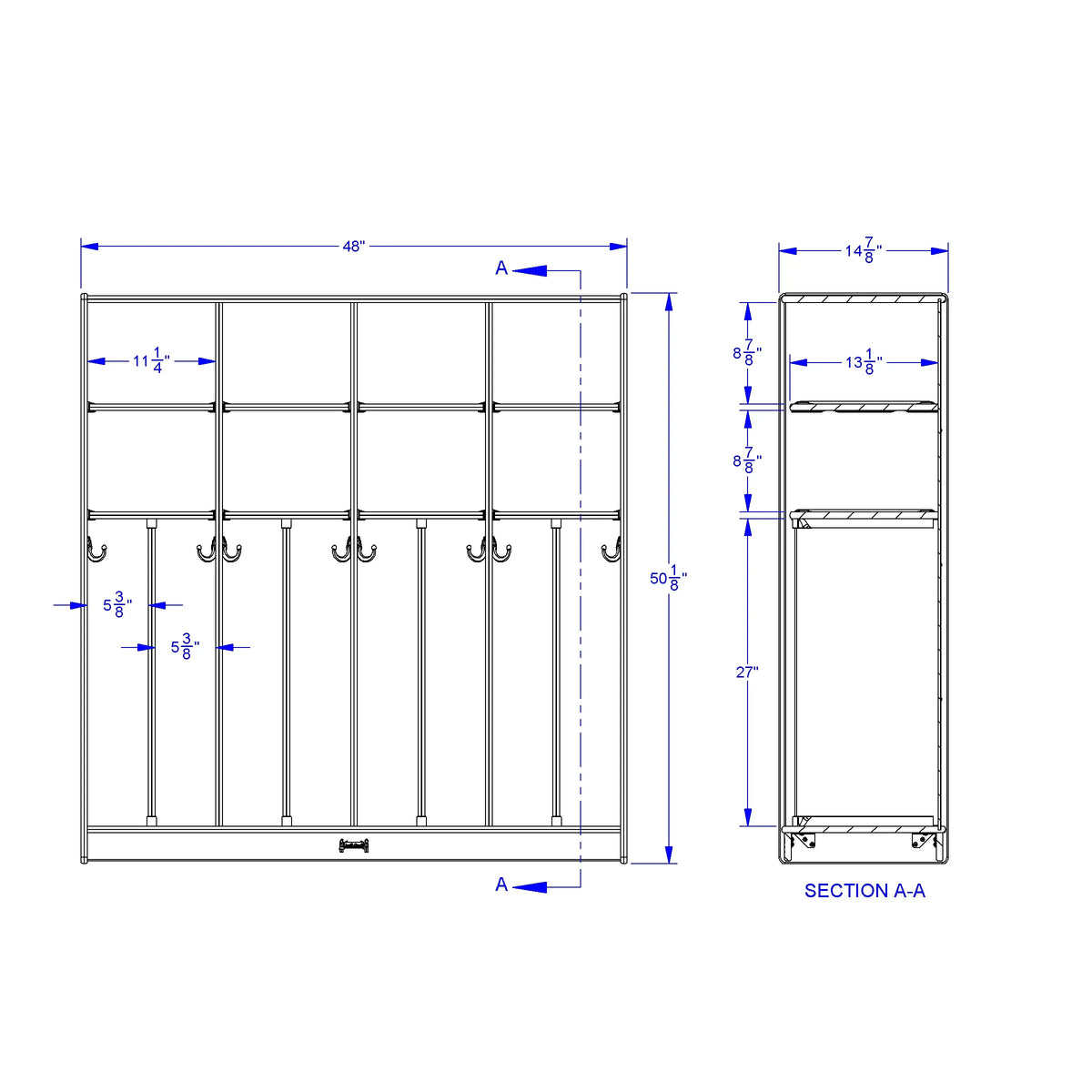 Jonti-Craft® Neat-n-Trim Standard Lockers
