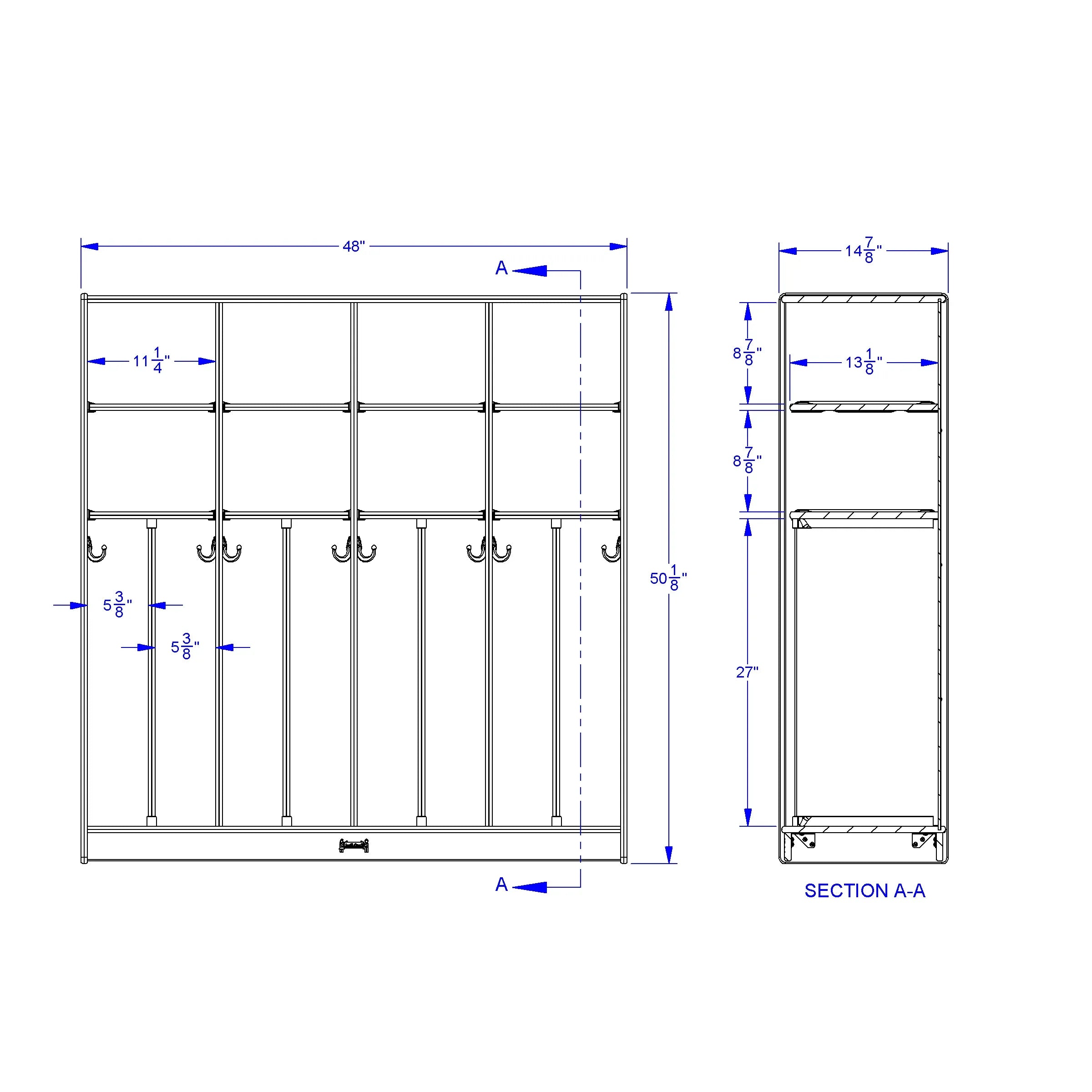 Jonti-Craft® Neat-n-Trim Standard Lockers