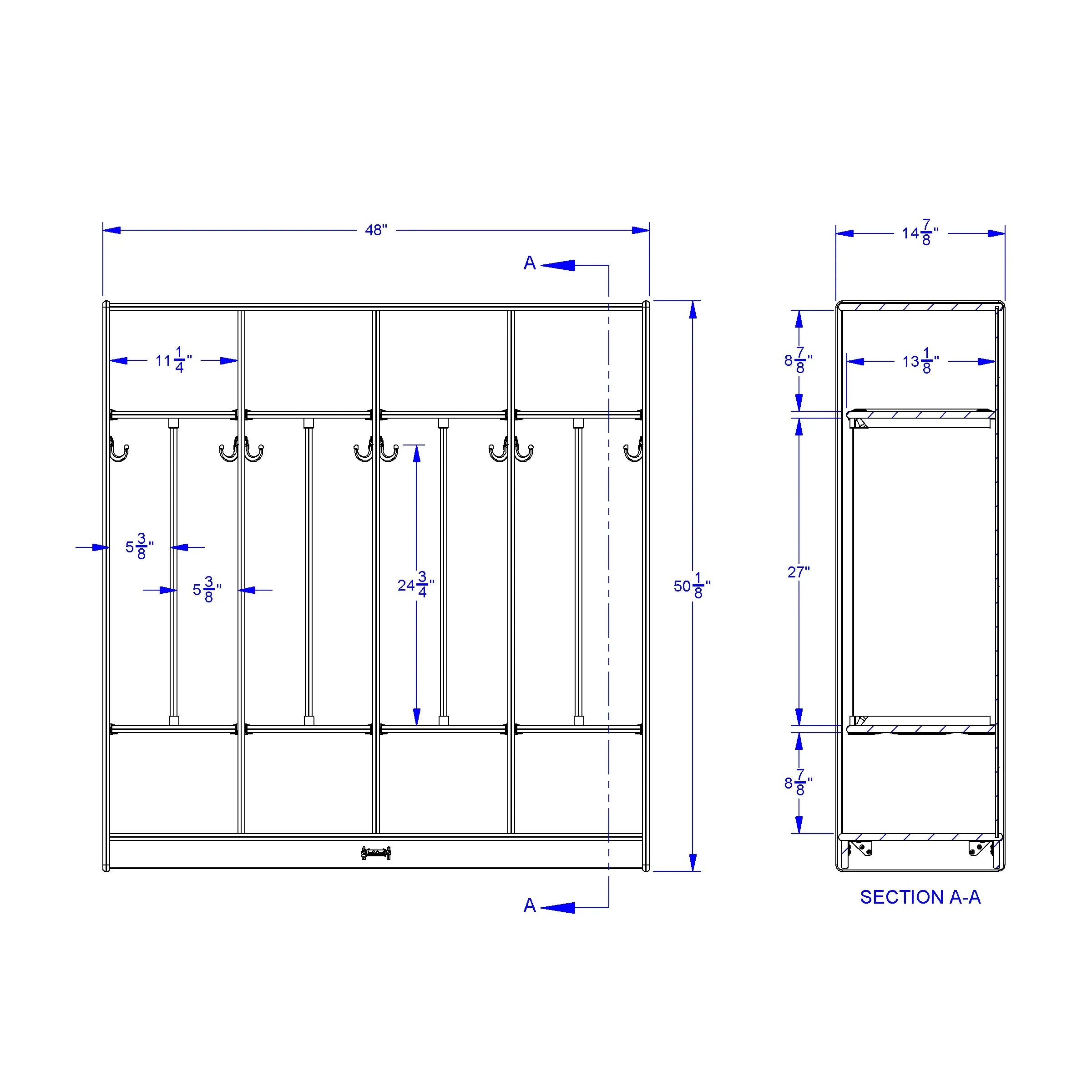 Jonti-Craft® Trim-n-Tidy Standard Locker