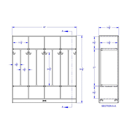 Jonti-Craft® Trim-n-Tidy Standard Locker