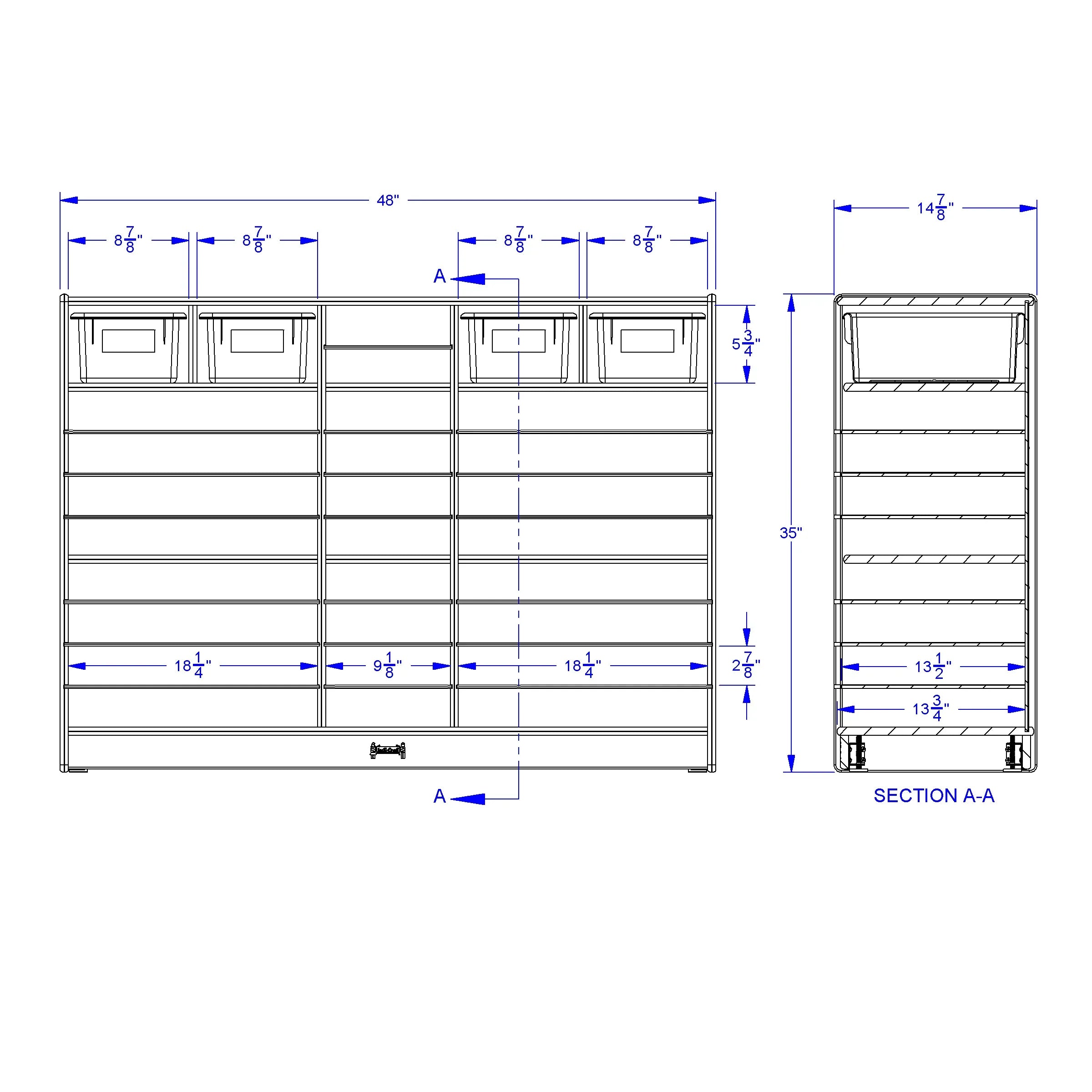Jonti-Craft® Mobile Paper Center