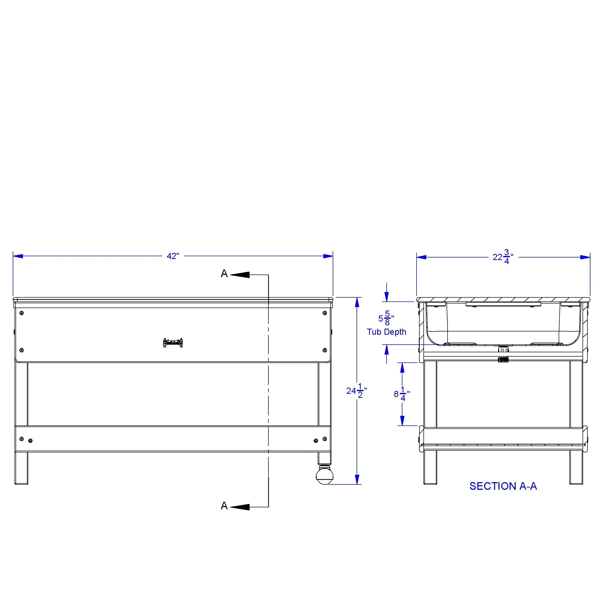 Jonti-Craft® Sensory Table with Shelf