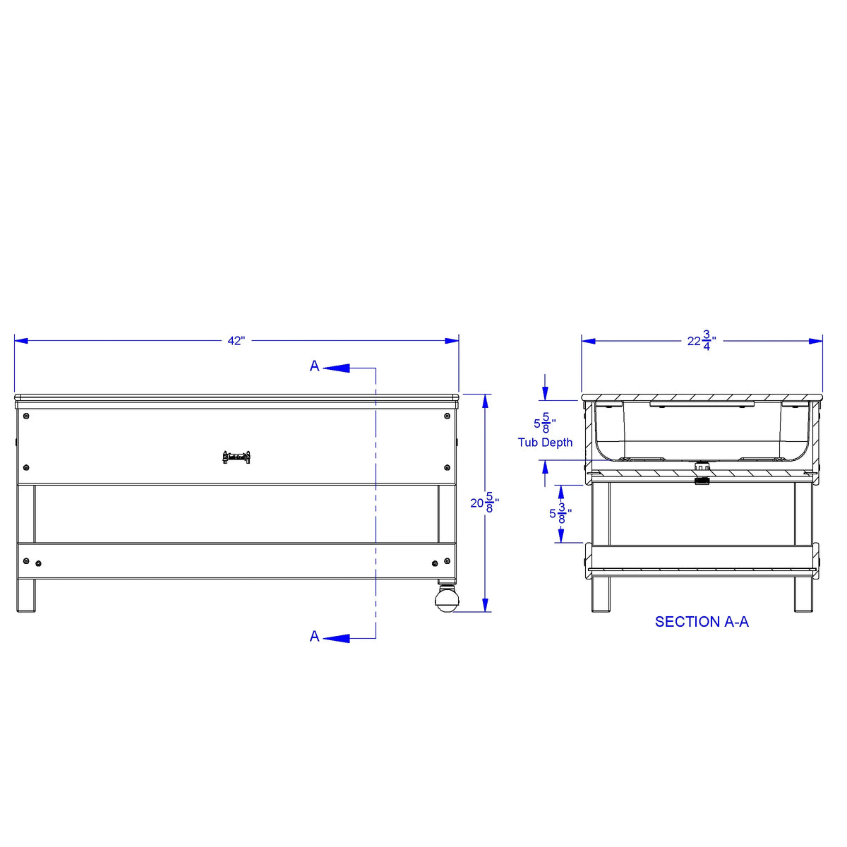 Jonti-Craft® Toddler Sensory Table with Shelf