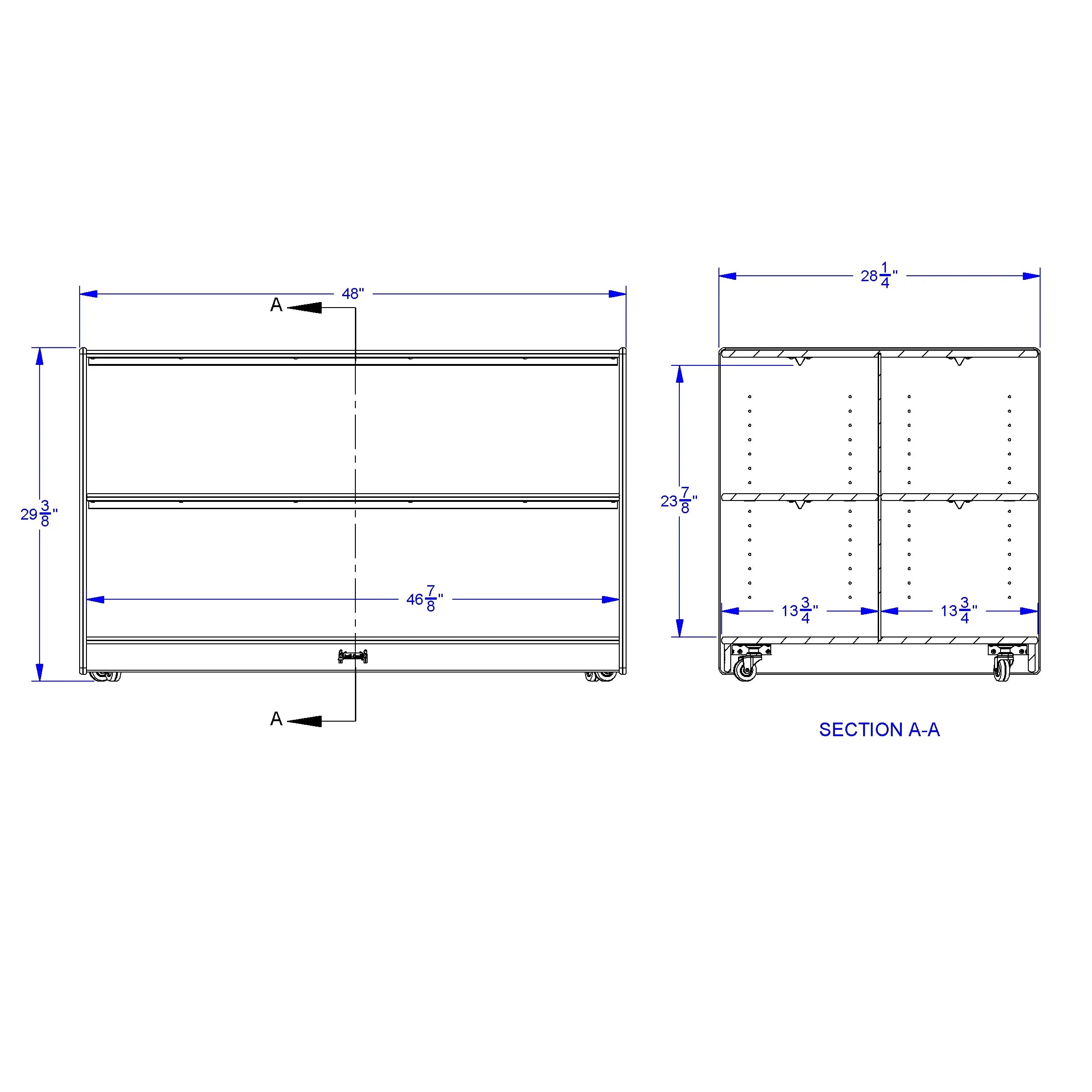 Jonti-Craft® Double-Sided Island – Straight Shelf Storage