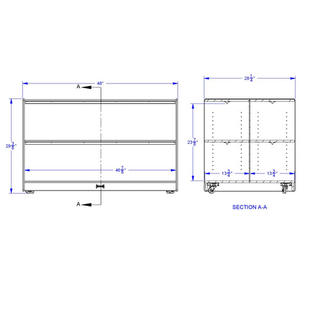 Jonti-Craft® Double-Sided Island – Straight Shelf Storage