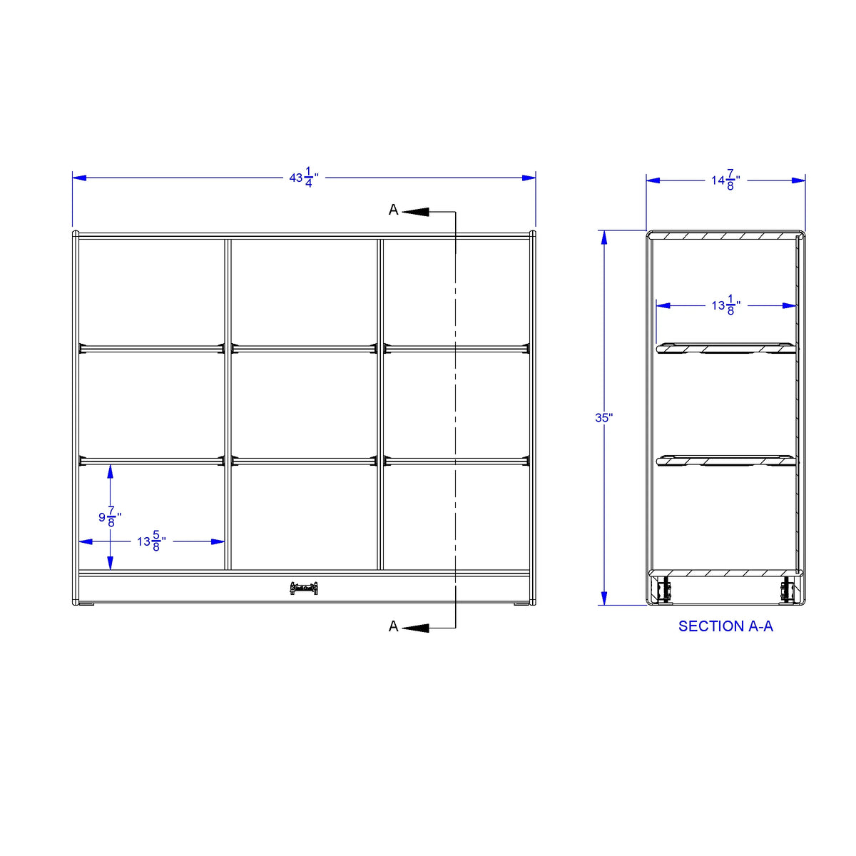 Jonti-Craft® 9 Tub Large Mobile Unit - without Tubs