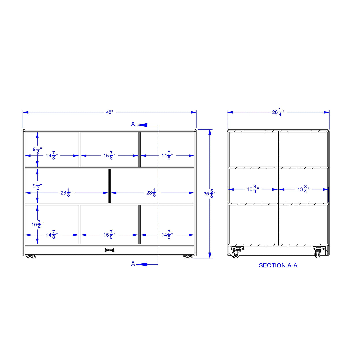 Jonti-Craft® Super-Sized Double-Sided Island