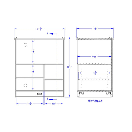 Jonti-Craft® Media Cart - No Doors
