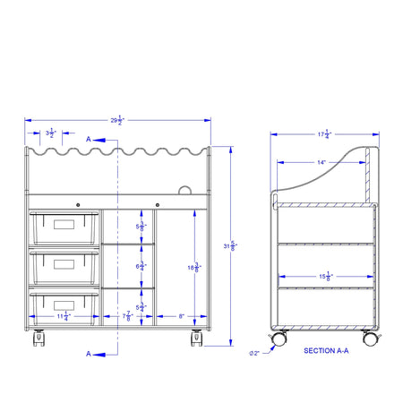 Jonti-Craft® Mobile Audio Cart