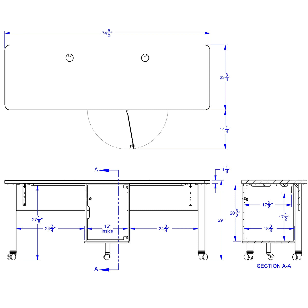 Jonti-Craft® Dual Computer Lab Table