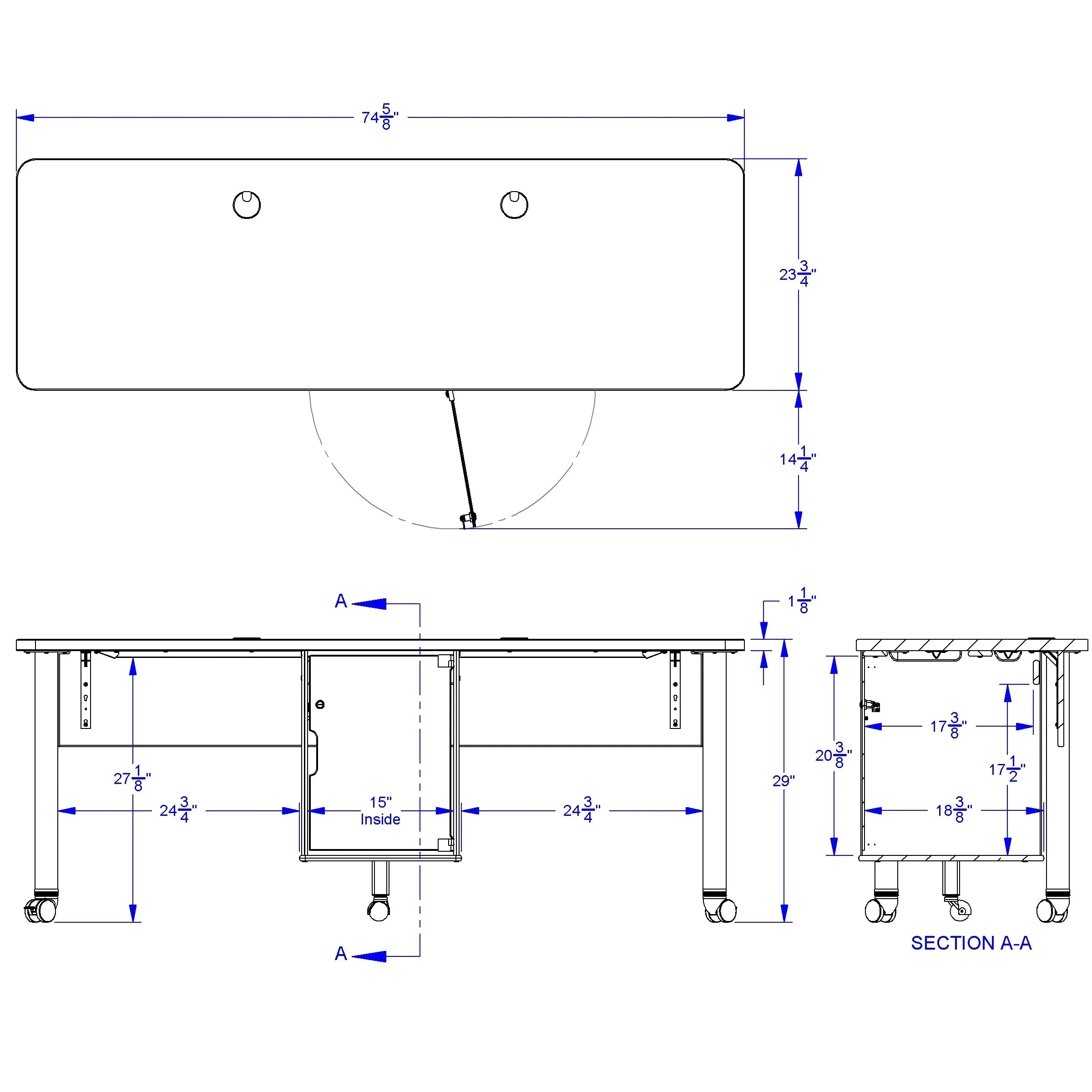 Jonti-Craft® Dual Computer Lab Table