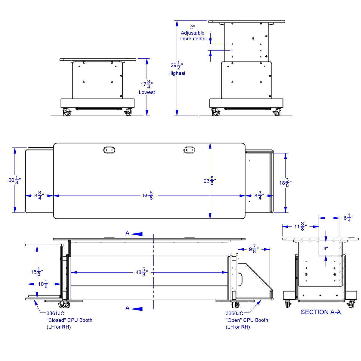 Jonti-Craft® Apollo Double Computer Desk - Maple Top