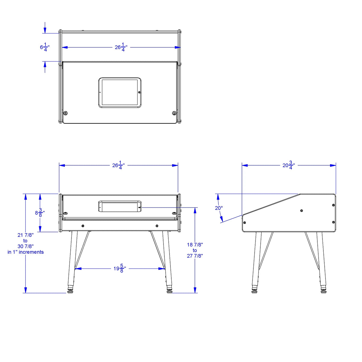 Jonti-Craft® Single Tablet Table - Stationary