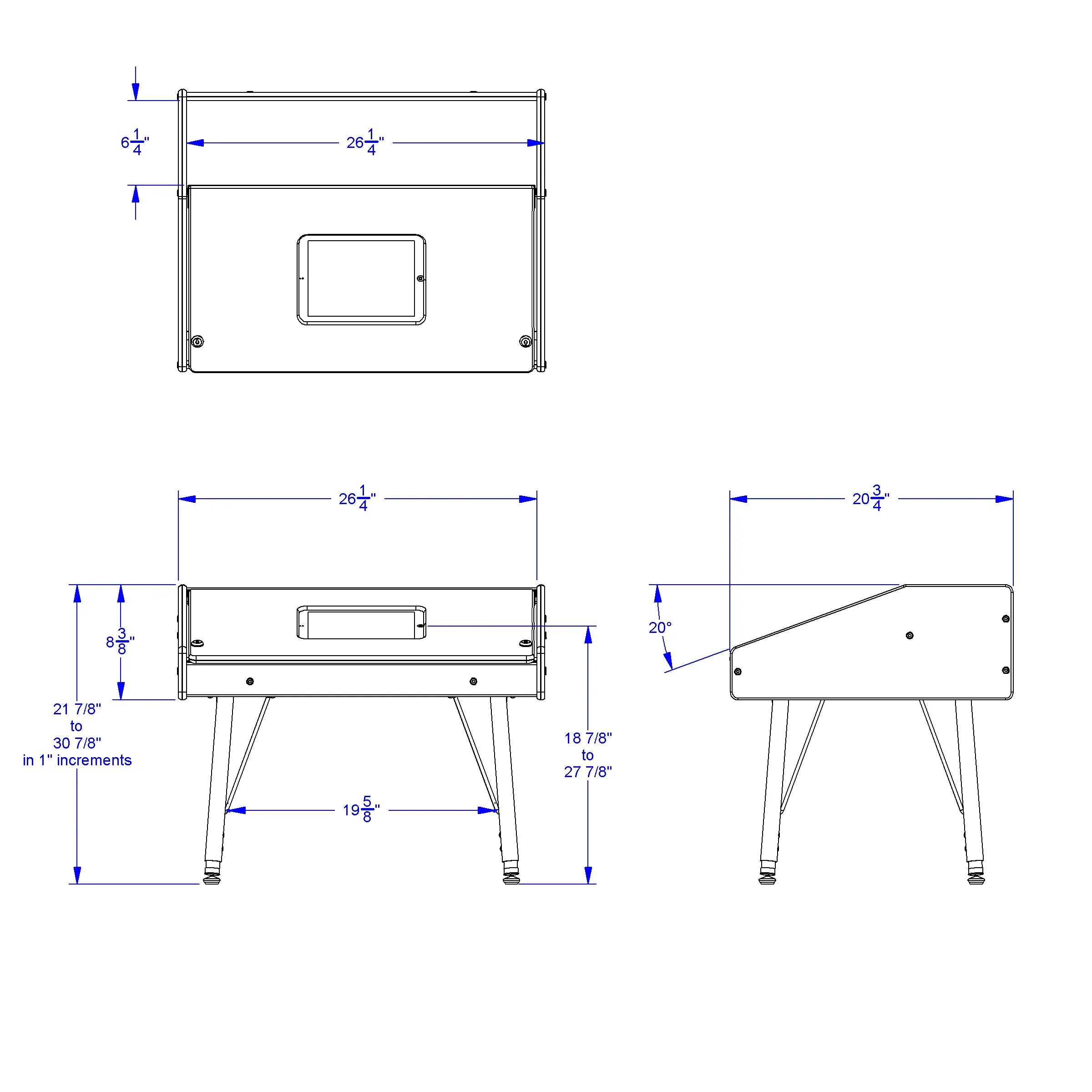 Jonti-Craft® Single Tablet Table - Stationary