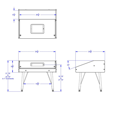 Jonti-Craft® Single Tablet Table - Stationary