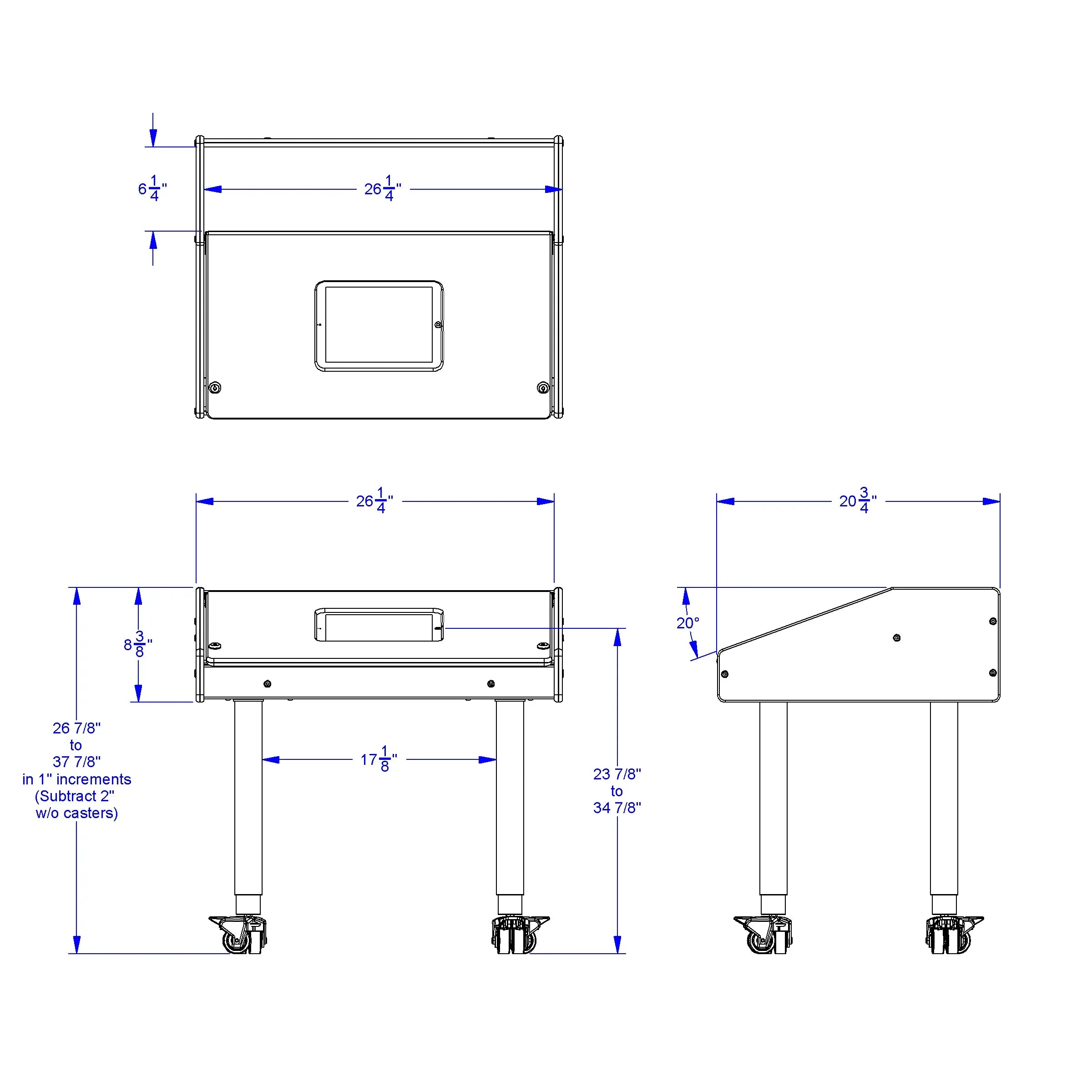 Jonti-Craft® Single Tablet Table - Mobile