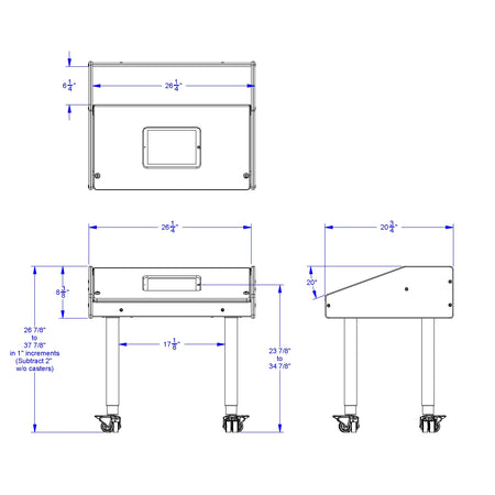 Jonti-Craft® Single Tablet Table - Mobile