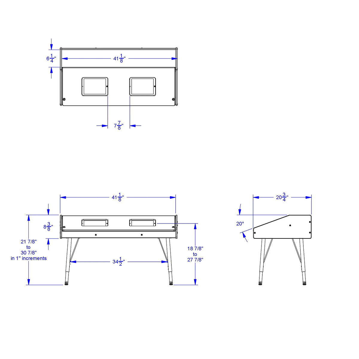 Jonti-Craft® Dual Tablet Table - Stationary