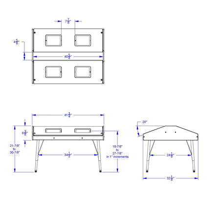 Jonti-Craft® Quad Tablet Table - Stationary