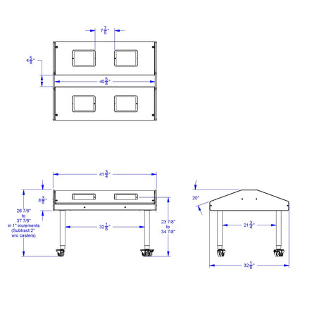 Jonti-Craft® Quad Tablet Table - Mobile