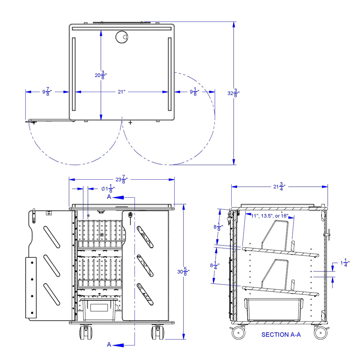 Jonti-Craft® Laptop and Tablet Storage Cart