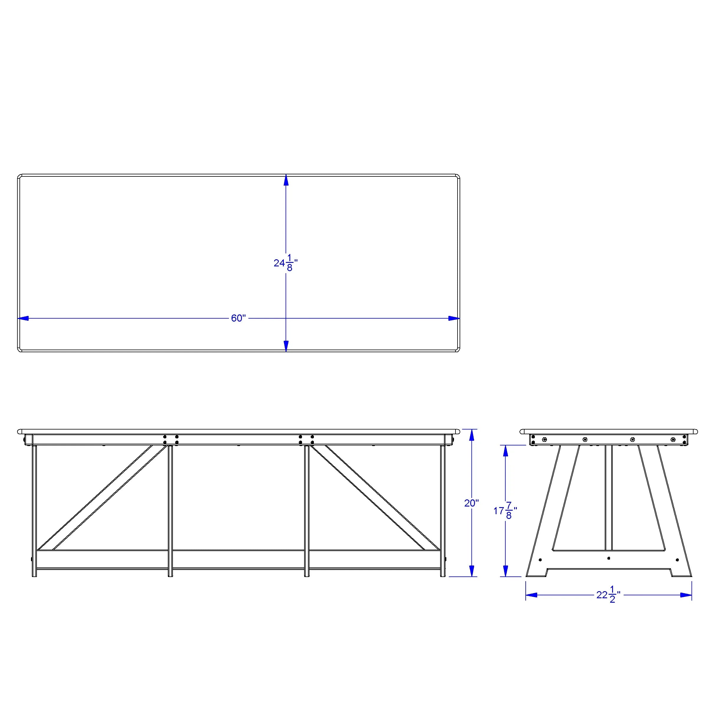 EverPlay™ Large Outdoor Table and Bench Set
