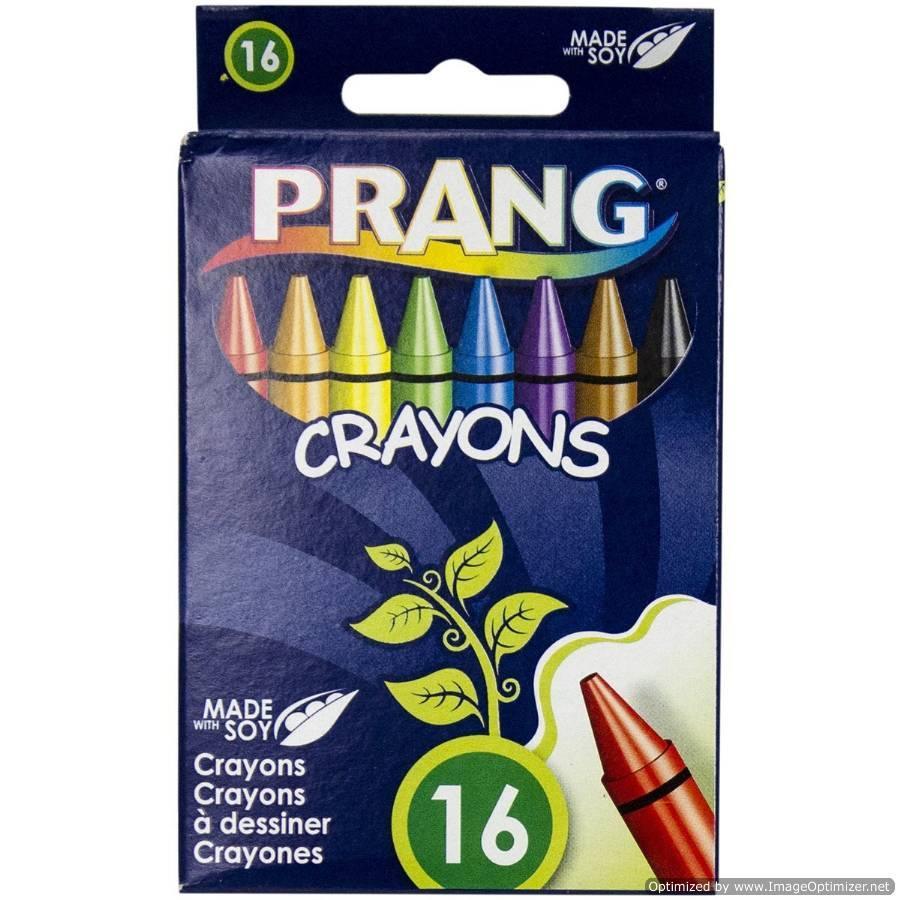Prang Tuck Box Crayons, (Standard Size) - 16 COLORS