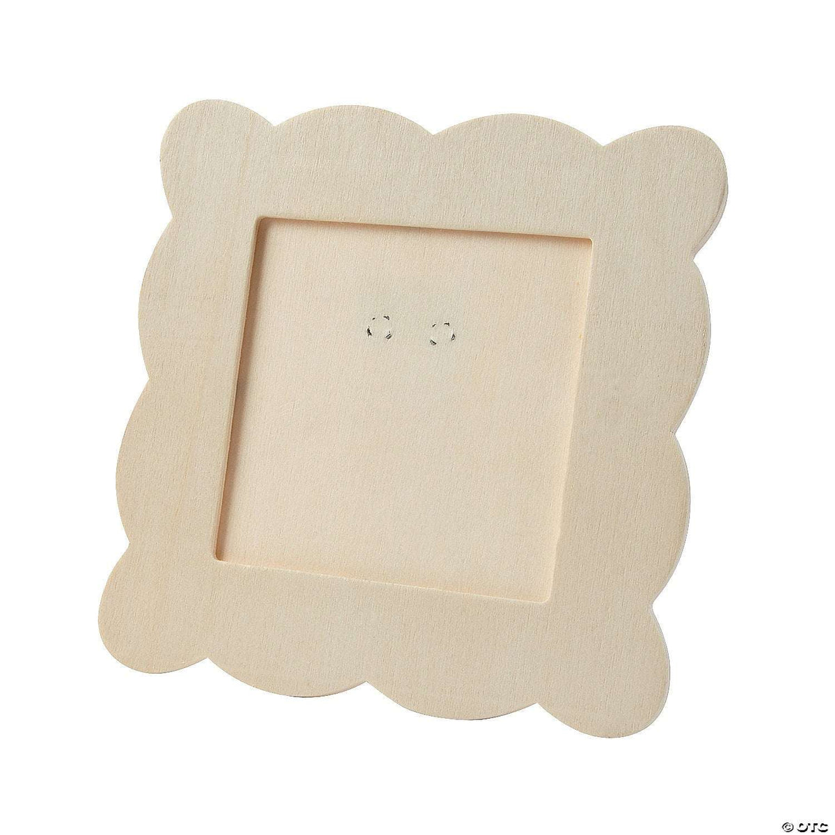 Unfinished Wood Scallop Square Frames, 5-7/8" x 5-7/8" - 12/Pkg. (13643)