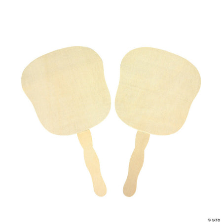 Wood Fans to Decorate - Pack of 12