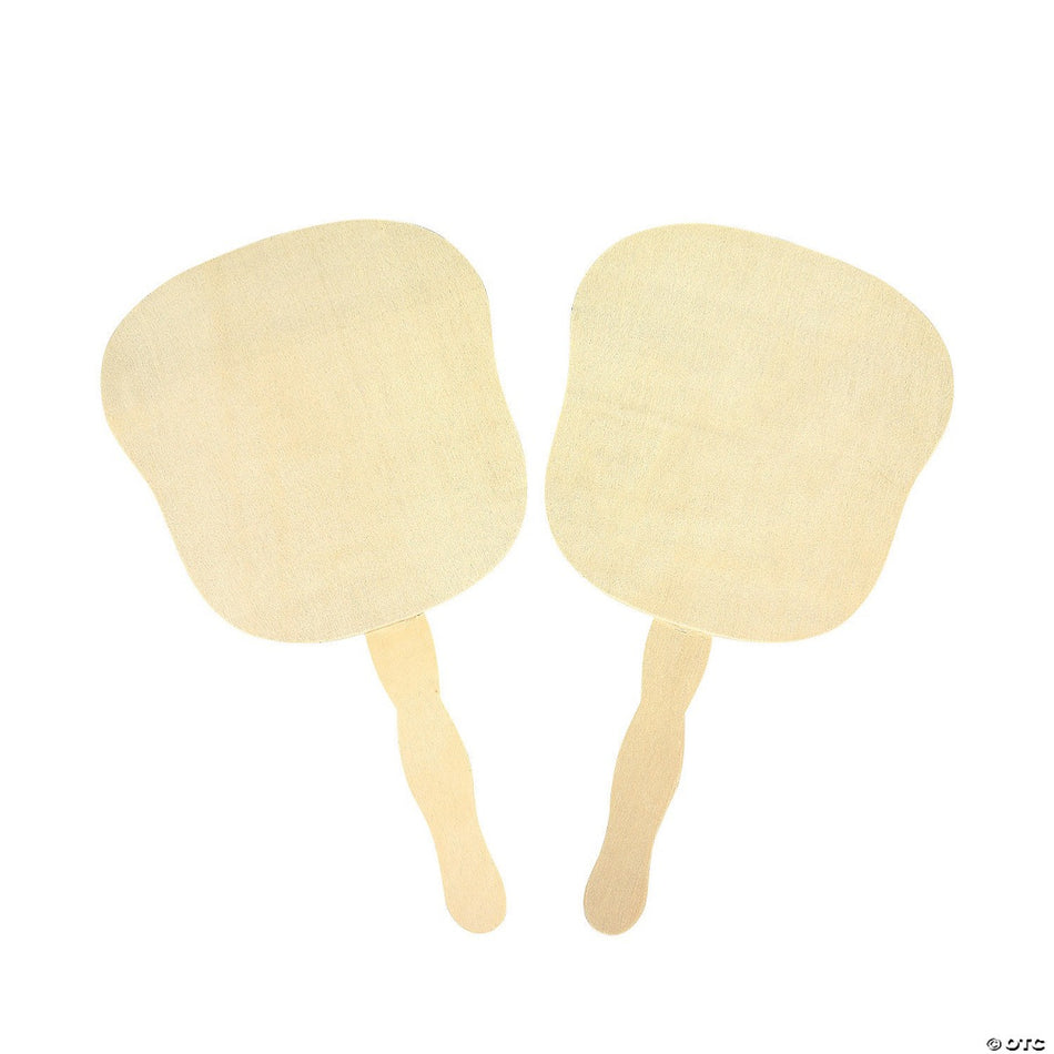 Wood Fans to Decorate - Pack of 12