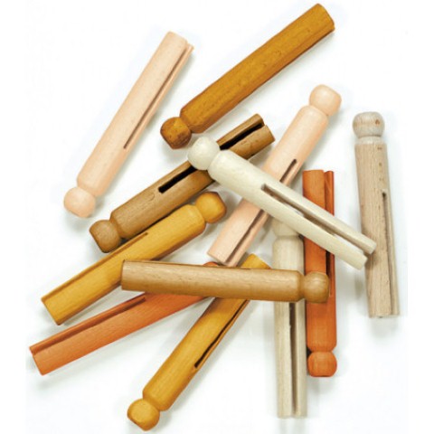 Doll Pins, Multicultural - 30 Pieces