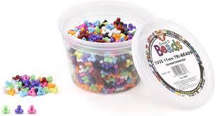 Tri-Beads,11 mm - 1000/PKG. Opaque Multi