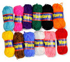 Hygloss Products - Crafting Yarn - 12 Assorted Colors