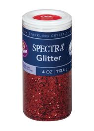 Craft Sparkle Glitter 4 Ounce Shaker Jar Red