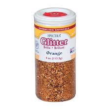 Craft Sparkle Glitter 4 Ounce Shaker Jar Orange