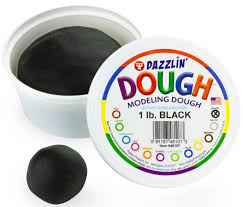 Hygloss Dazzlin Dough 3 lb. tubs Black