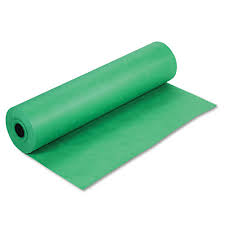 Rainbow Colored Kraft Rolls Paper 36" X 1,000 Feet (Light weight) Bright Green
