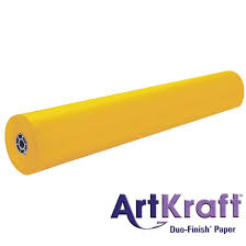 Rainbow Colored Kraft Rolls Paper 36" X 1,000 Feet (Light weight)