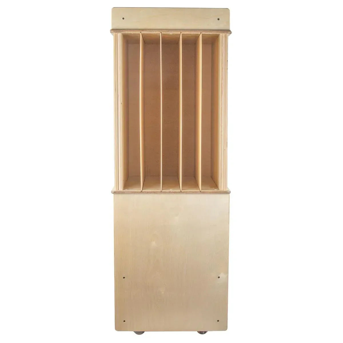 Dual Markerboard Store-It-All Teaching Center with 3 Translucent Trays